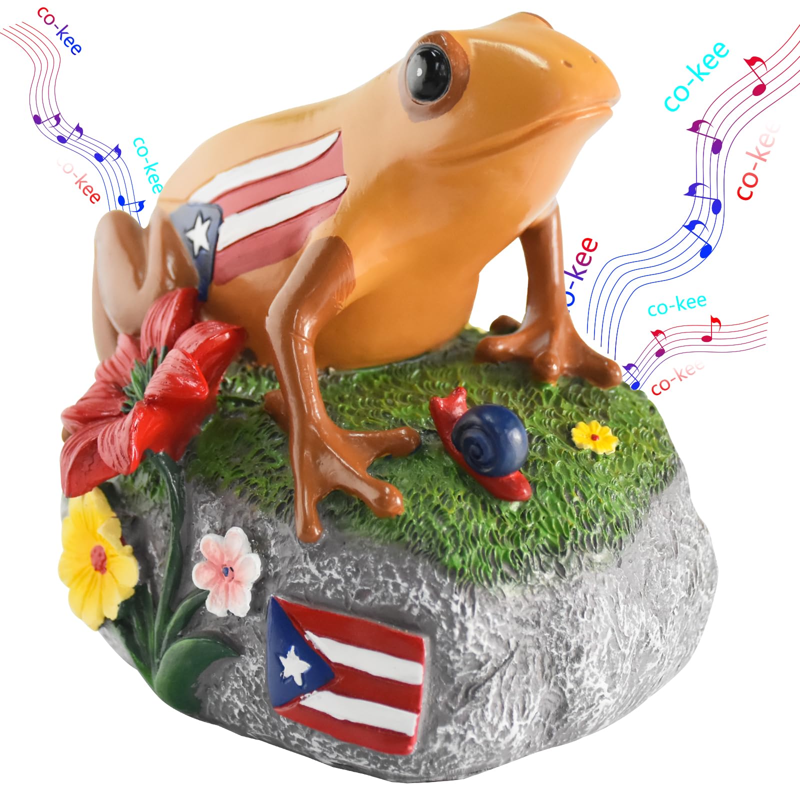 Limited Edition Authentic Puerto Rican Coqui Figurine With Melodious Sound - Soulful Reminder of Heritage and Memories, Ideal Rico Souvenir - Batteries Not Included