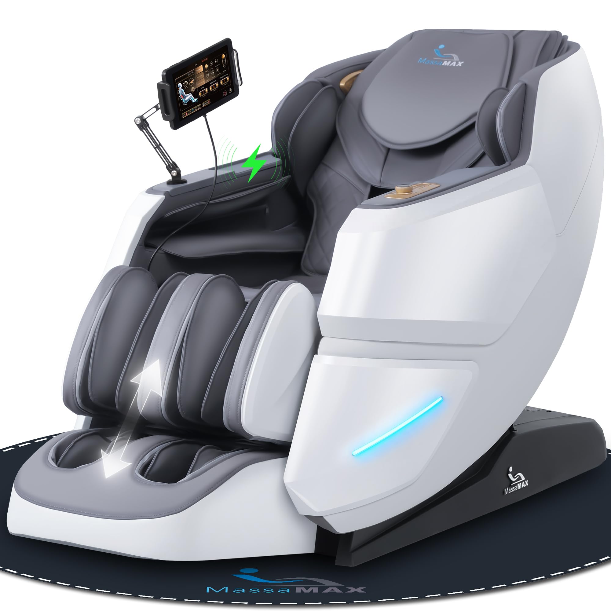 MassaMAX MT339 2026 4D Massage Chair, Full Body Zero Gravity Recliner with SL-Track, Body Scan, Graphene Heating, Deep Yoga Stretch, Foot Rollers &