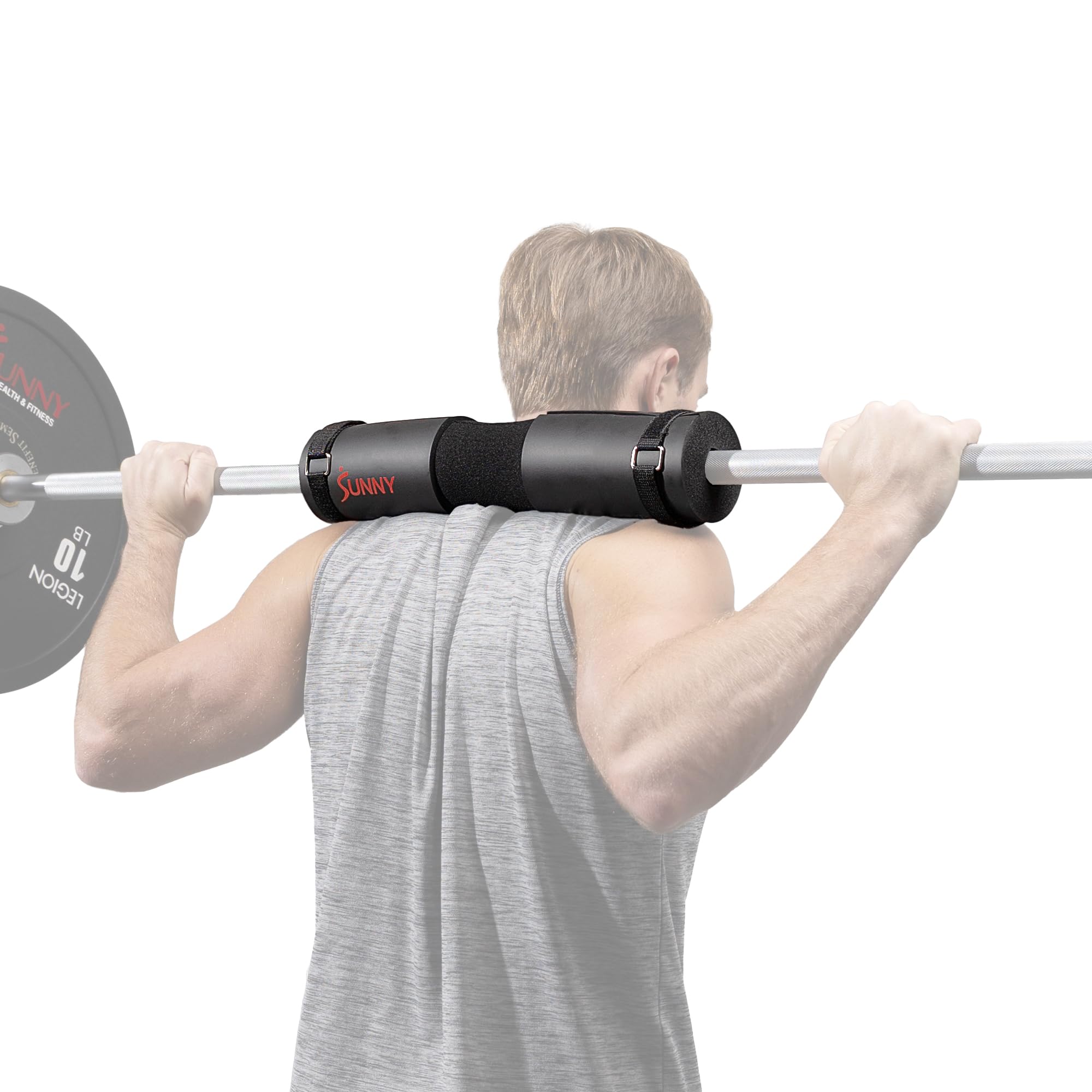 Sunny Health &amp; Fitness 60" Barbell Bar &amp; Barbell Pad for Strength Training