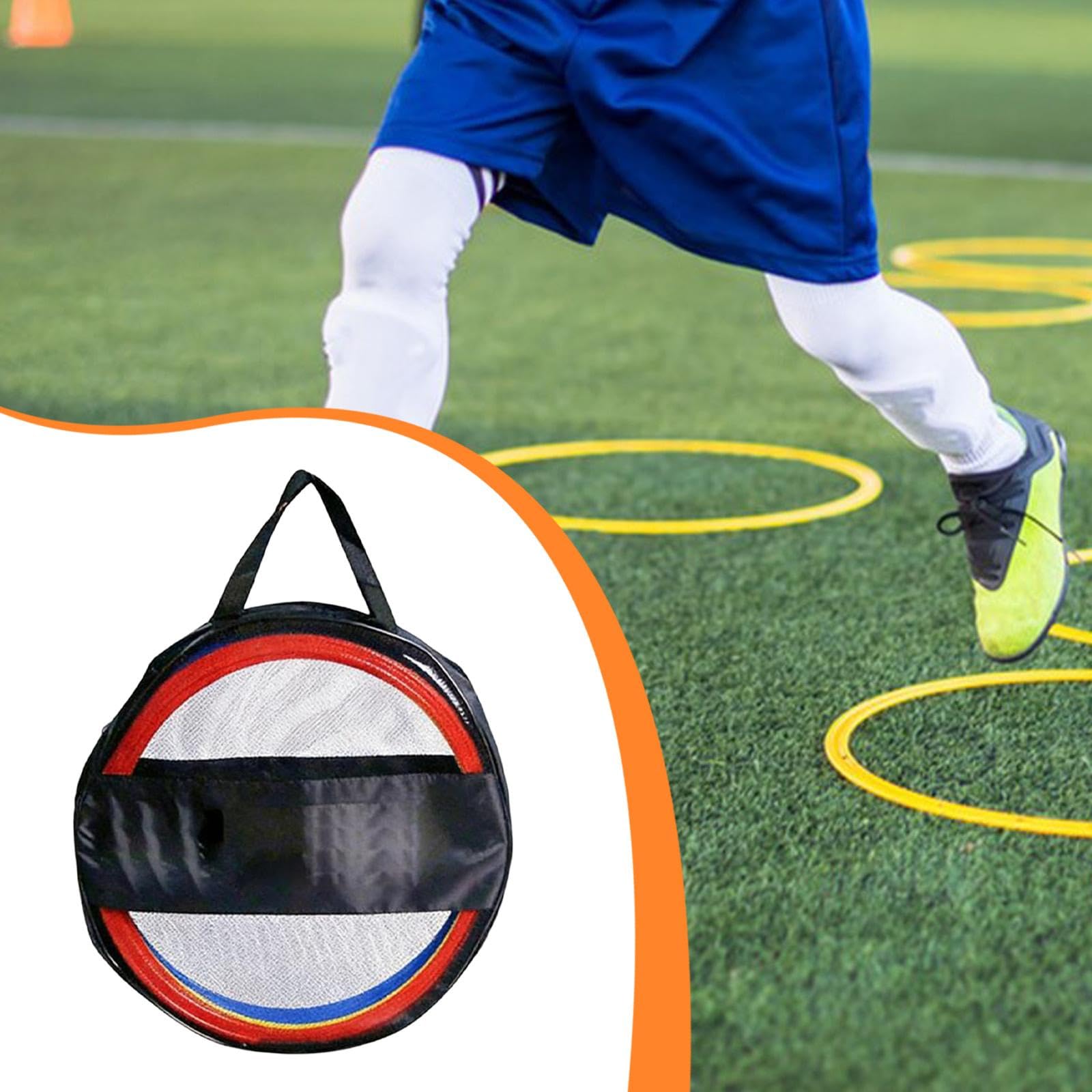 rockible 12 Anelli per l'agilità, Cerchi per Esercizi di velocità, Esercizi di Gioco di Gambe, Anelli per l'allenamento di velocità e agilità per