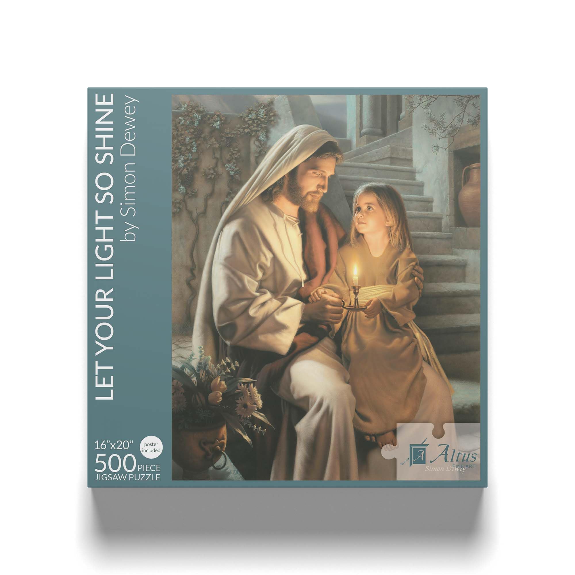 Altus Fine Art 500 Piece Jigsaw Puzzle - Let Your Light So Shine by Simon Dewey- Christian Puzzle- Inspirational Bible Artwork