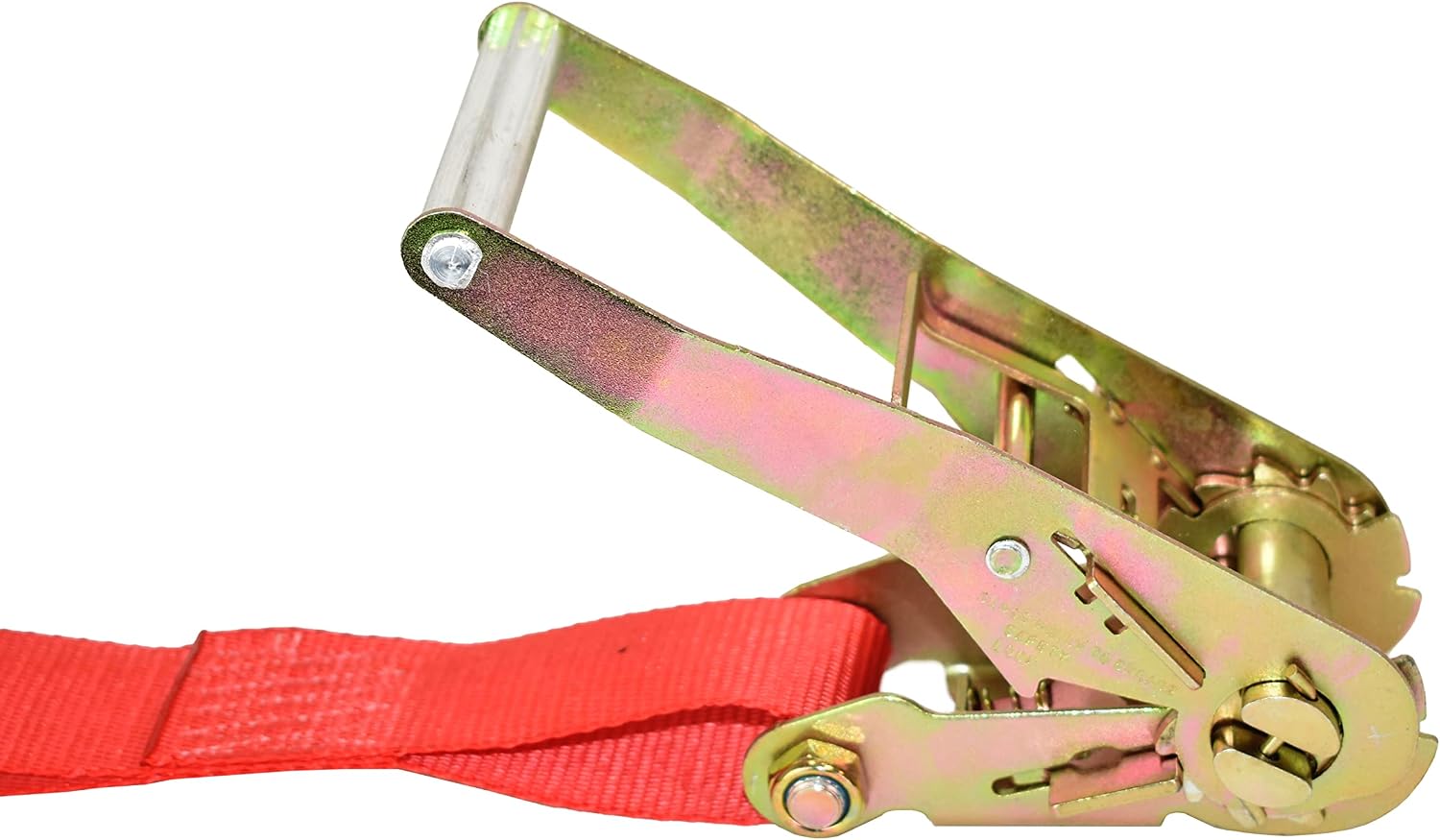 2" Tie-Down Ratchet Straps w/Double J Wire Hooks | 11,000 Lbs. Breaking Strength | Heavy Duty Cargo Straps for Flatbed, Trucks, and Trailers (2 Pack) (18 FT, Red)