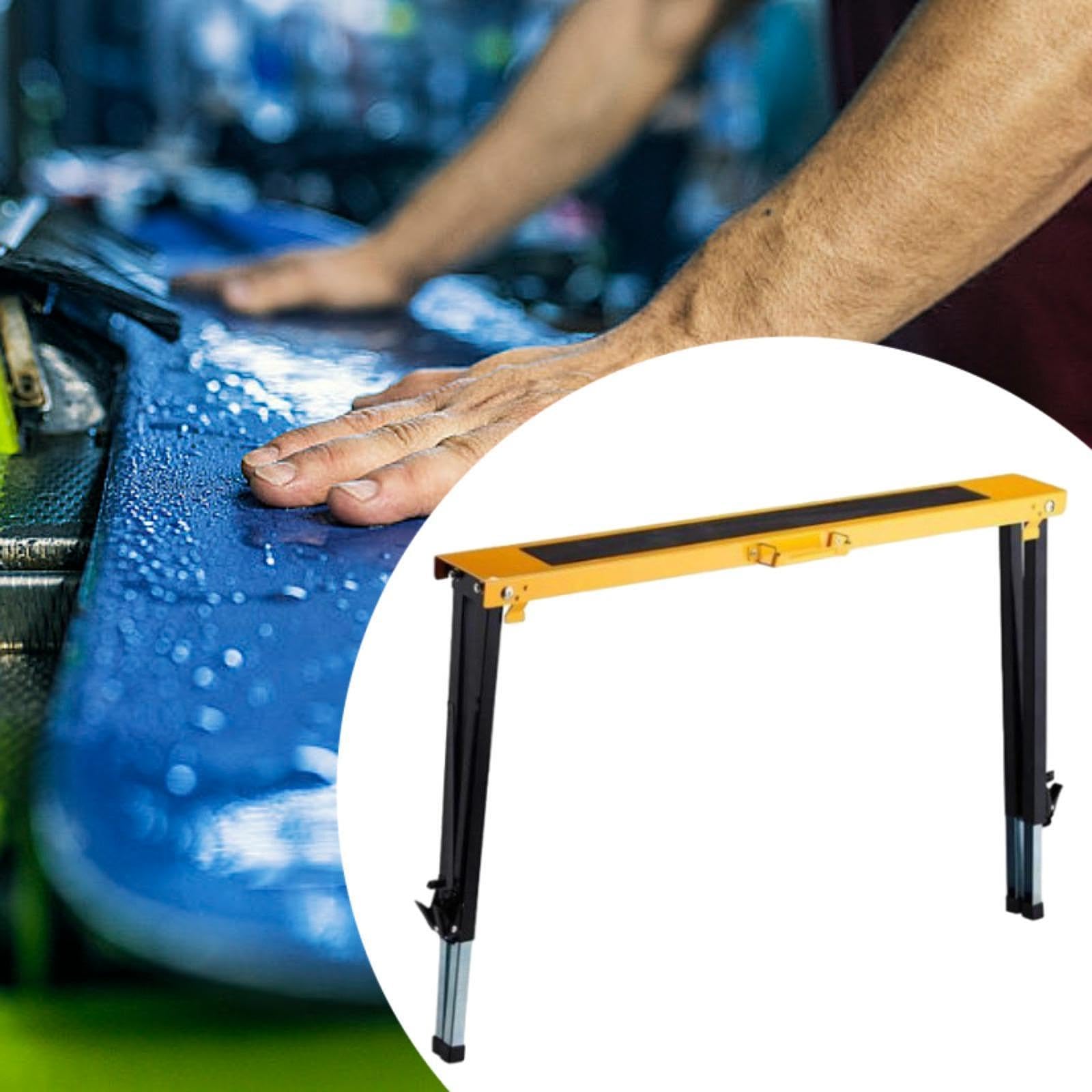 Vaveren Snowboard Wax Stand Ski Board Waxing Bench Easy to Set up Sturdy Adjustable Height Ski Wax Table Ski Tuning Table for Tuning