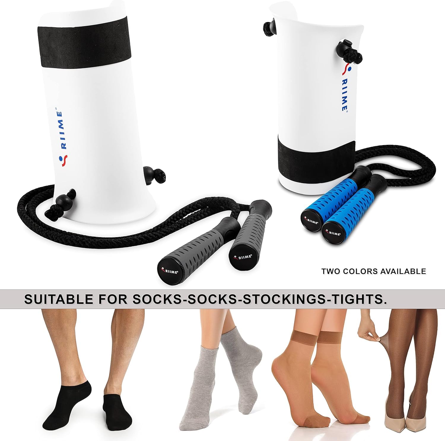 Infila Calze-Dispositivo di Aiuto per Calzini SOKELP-Infila Calze per Anziani-Ausilio per Infilare le Calze Soft-Touch-Calza Calze-Disabili-Mobilità Ridotta
