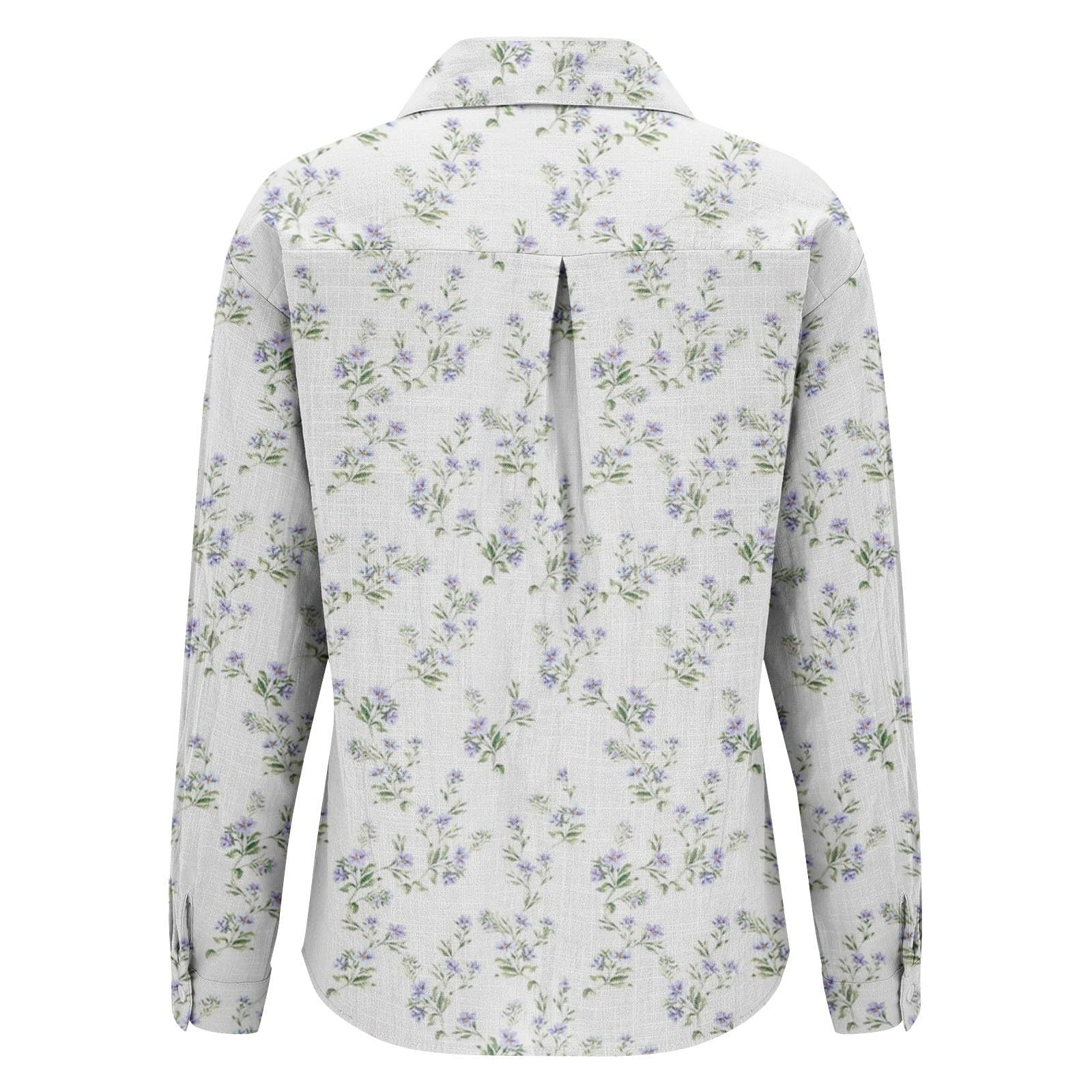 Camisas de gasa con botones para mujer, de verano, casual, manga larga, de lino, de gran tamaño, a la moda, con gráficos, ajuste holgado, ropa de lino y algodón, con cuello de novio, túnica de