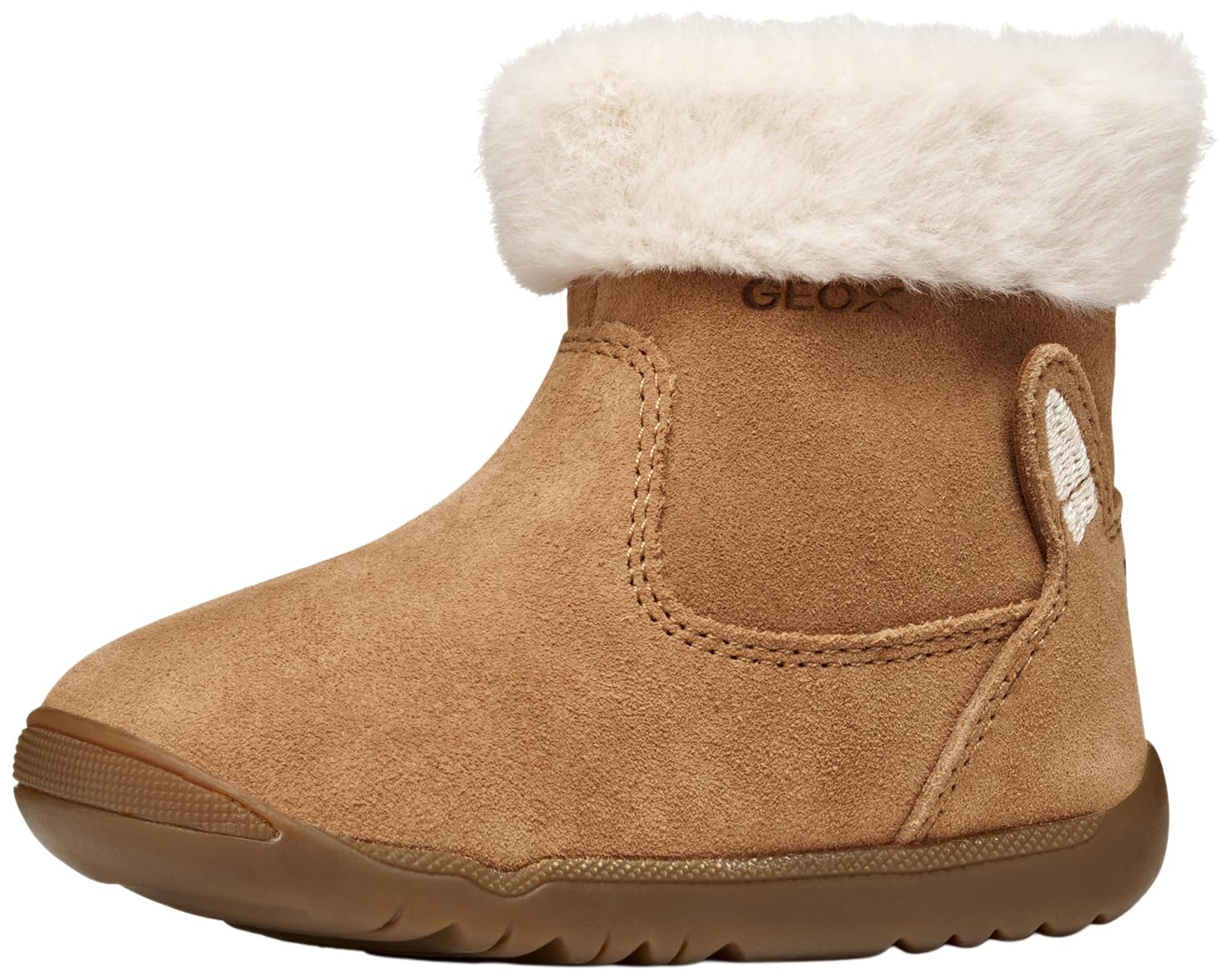 Geox Garçon Fille B Macchia Girl First Walker Shoe, Cognac, 26 EU