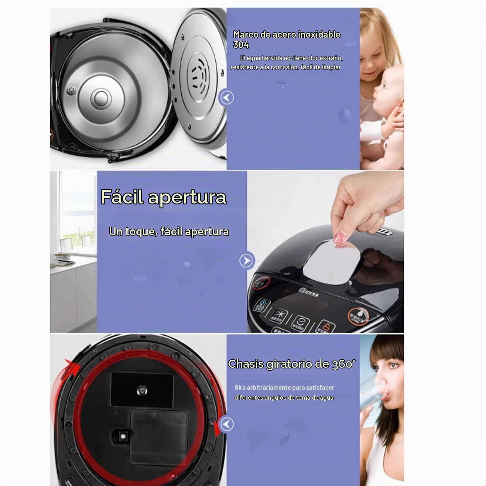yankai Preparador De Biberones Y Bebidas Lácteas Termostato Inteligente para Bebés, Modo Dual 5L, Calentamiento Rápido, Adecuado para Preparar Leche En Polvo Y Café