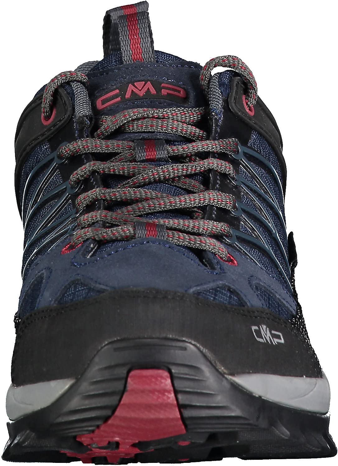 Cmp Mężczyźni Rigel Low Trekking Buty, Czarny/Niebieski, 44 EU