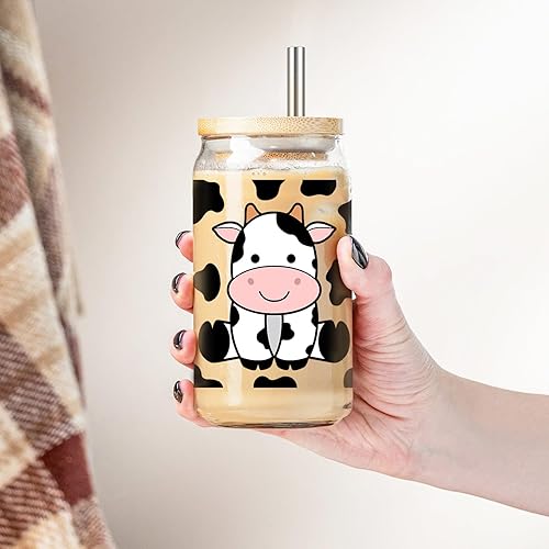 Miniatura 5 de GSPY Taza de vaca, taza con estampado de vaca, regalos temáticos de vaca, regalos de vaca para amantes de las vacas, regalos del día de la madre