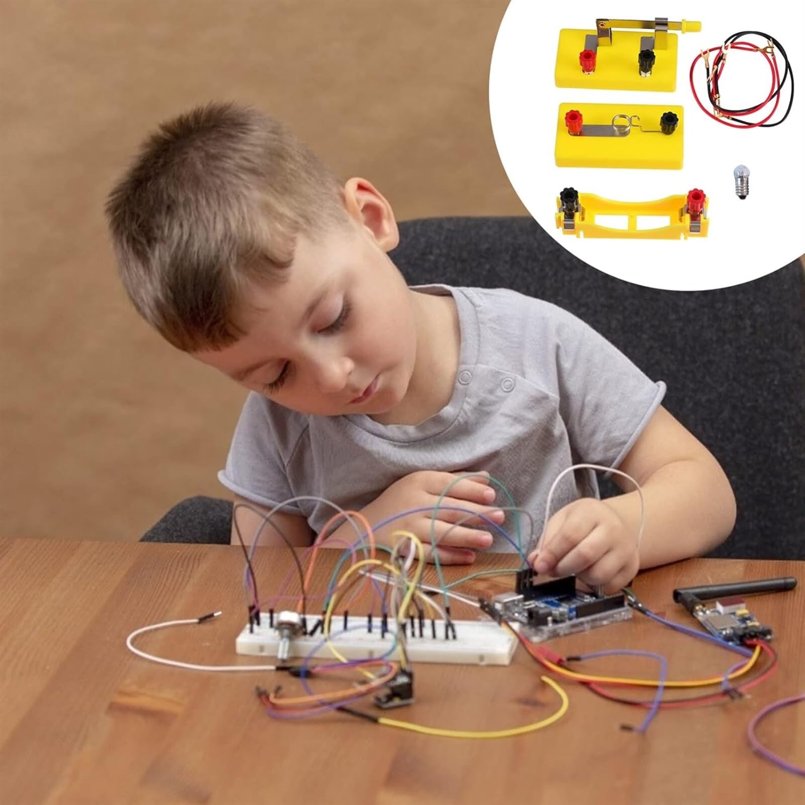 Educational Circuit Set Simple Circuit Experiment Kit For Kids ...