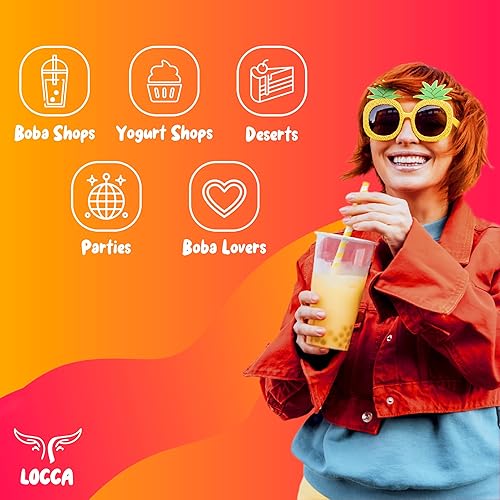 Vista 21 de Perlas Boba Popping de arándanos, perlas de Boba de primera calidad con jugo de fruta real que estallan perlas de Boba que estallan burbujas, perlas