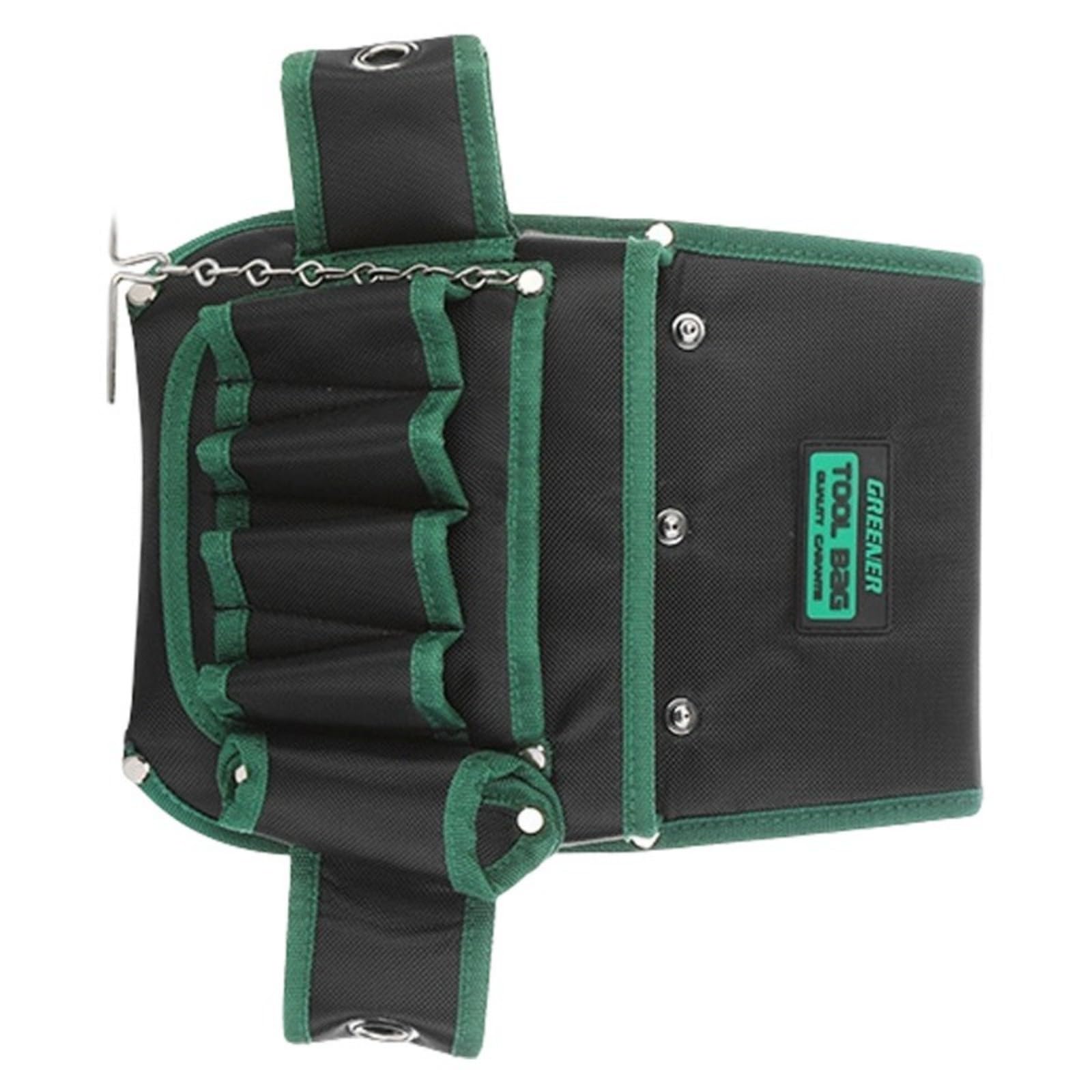 Laikoutd D Large Opening Utility Waist Pouches Secure Fastening Reinforce Base Construction Home Electrician Toolkit Rill Waist Bag Organizers