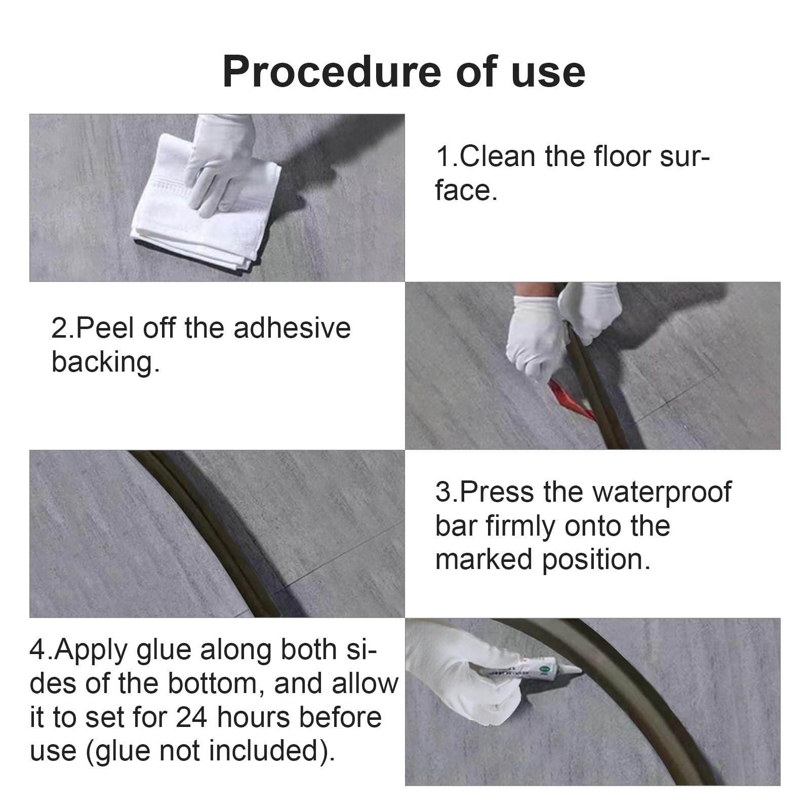 AstraLoom 79 Inch Bathroom Water Barrier - Semi-Transparent Soft Shower Threshold Dam, Easy to Cut, Flexible Strip for Preventing Water from Escaping, Ideal for Showers, Wet Rooms, and Bathroom Floors AstraLoom 79 Inch Bathroom Water Barrier - Semi-Transparent Soft Shower Threshold Dam, Easy to Cut, Flexible Strip for Preventing Water from Escaping, Ideal for Showers, Wet Rooms, and Bathroom Floors