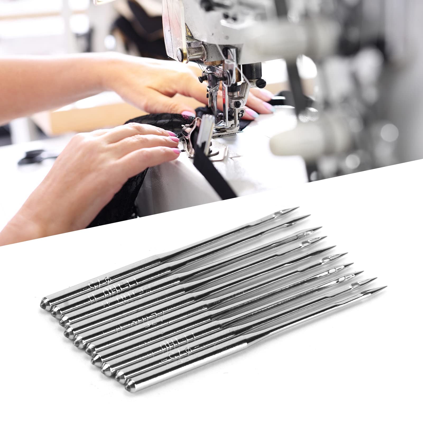 Kuuleyn 500 pezzi aghi per macchina da cucire aghi per macchina da cucire in metallo modello diverso aghi da cucito ago per macchina da cucire domestica (#1)