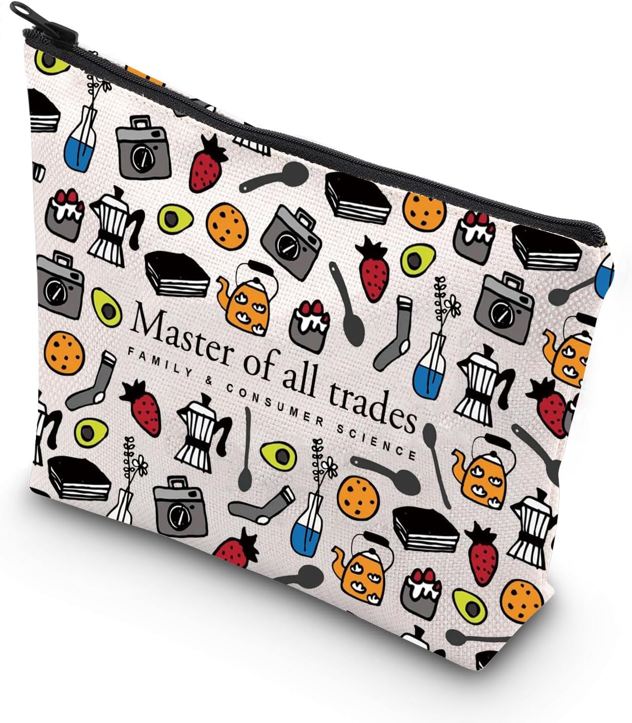 JNIAP FCS Teacher Makeup Bag Family And Consumer Science Teacher Gift Home EC Teacher Gift FACS Gifts (Master Of mb)