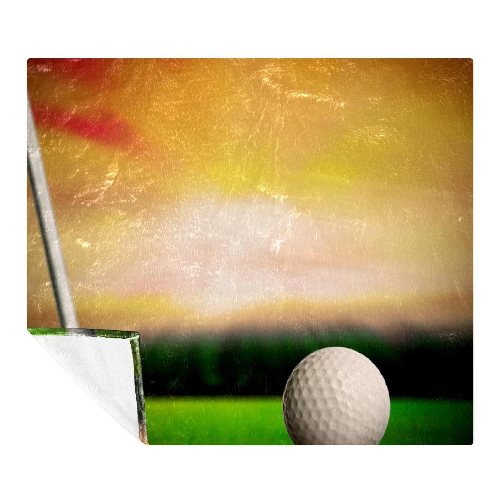 Couverture Polaire de literie pour décorer le sol d'une chambre de golfeur