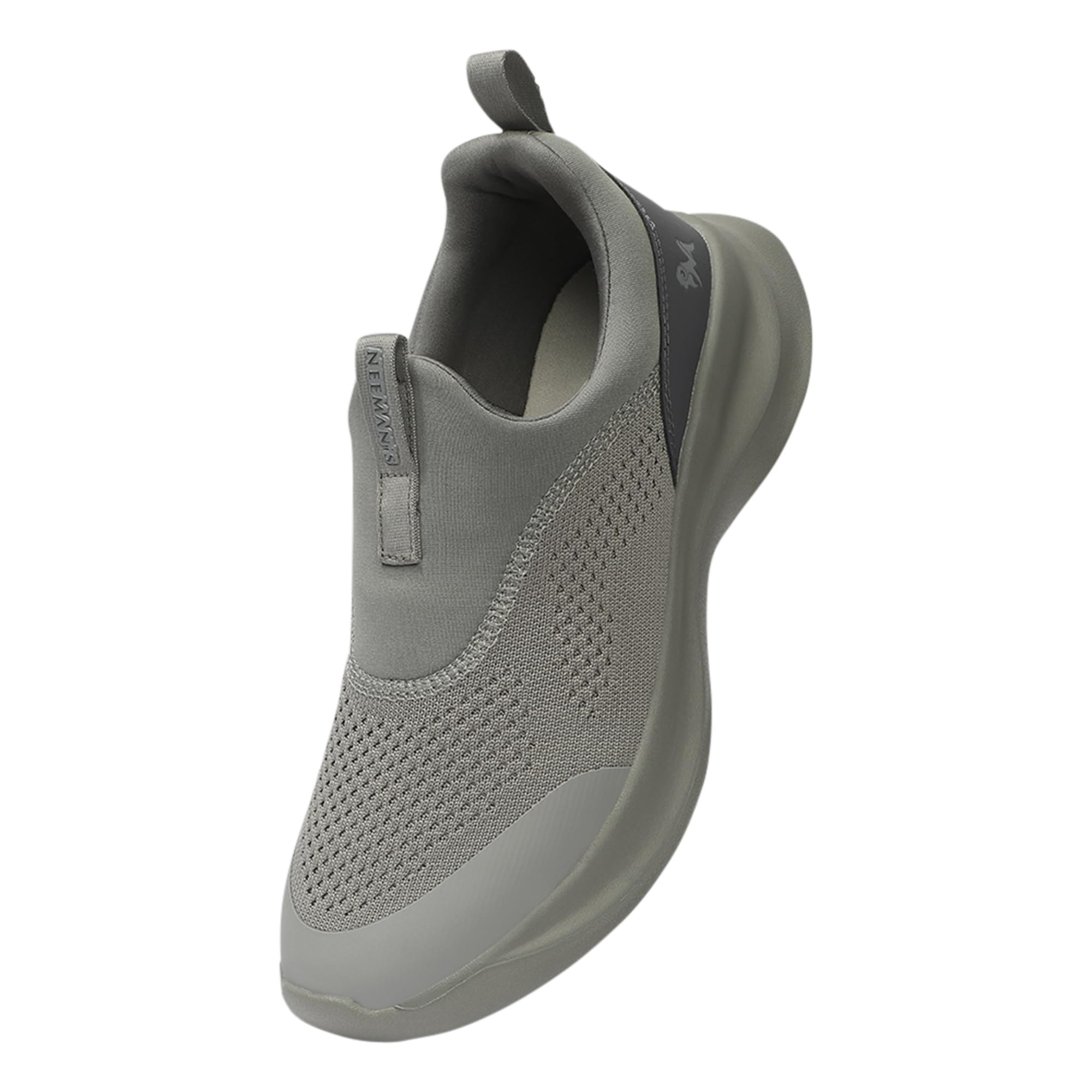 neeman's Mono Curve Men Slip On Shoes | Breathable Stretch Knit Casual Sneakers | Lightweight EVA Pebble Grip Sole | Foam Cushioned Footbed | Comfortable Everyday Walking Shoes-picture-10