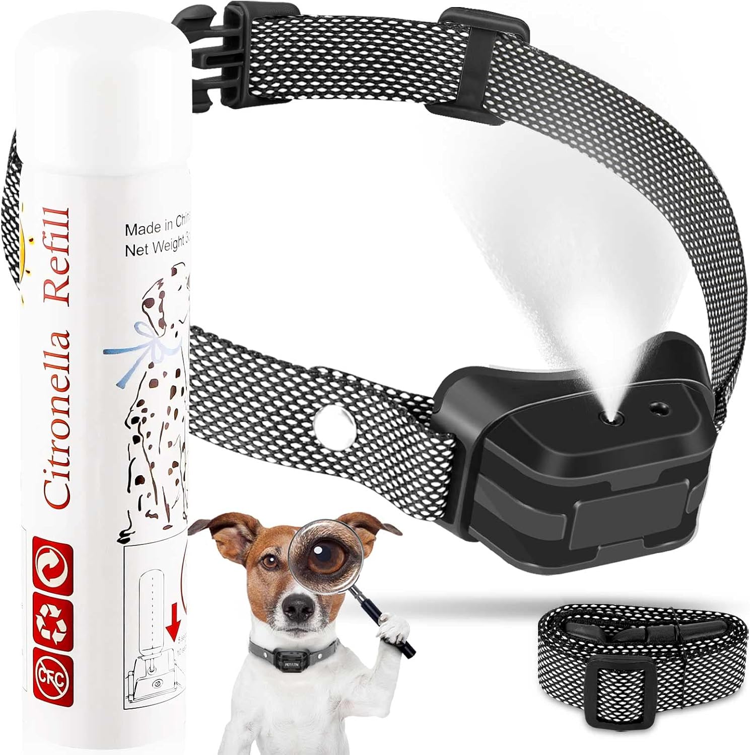 Auto Citronella Bark Collar Waterproof IPX67 Spray Bark Collar with 3