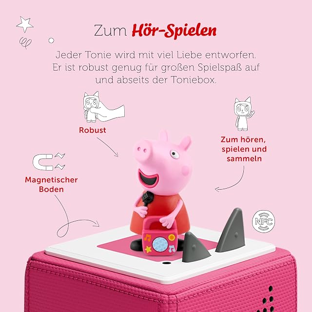 Foto 3 de 7 de tonies Peppa Pig - Figura de audición para Caja Toniebox, mi Fiesta de cumpleaños, Juego de Audio para niños…