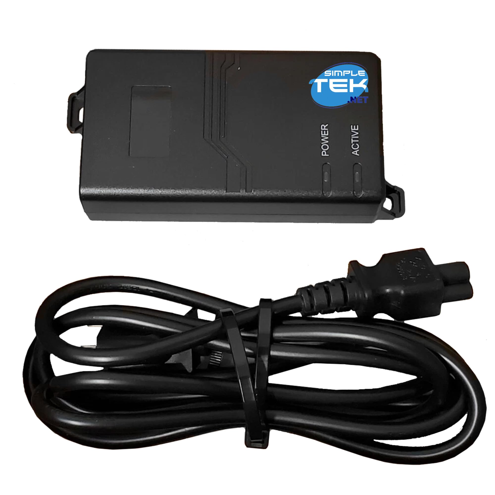 SIMPLETEK Gigabitowy zasilacz PoE+, 53 V 0,6 A, wtryskiwacz zasilania przez Ethernet, kompatybilny z Konftel 800 c50800