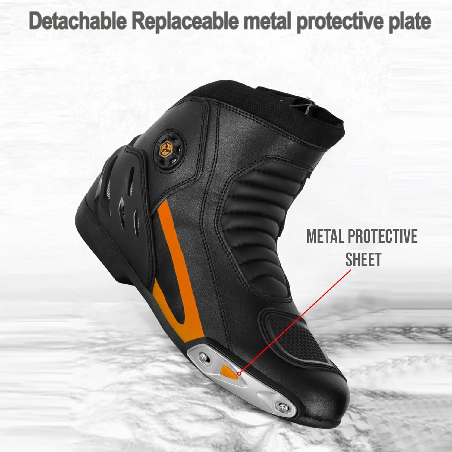 Waterproof Motorcycle Boots Men's Motorcycle Shoes Motorbike Boots All Season Leather Motocross Shoes (EN 13634)
