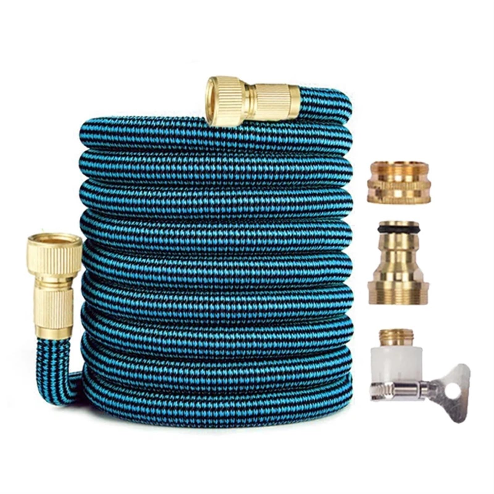 Manguera Jardin Manguera de riego extensible for jardín, manguera de limpieza Flexible, lavadora de coches de alta presión, tubería de plástico for riego ( Color : A pcs hose-11 , Size : 1/2''_75FT )