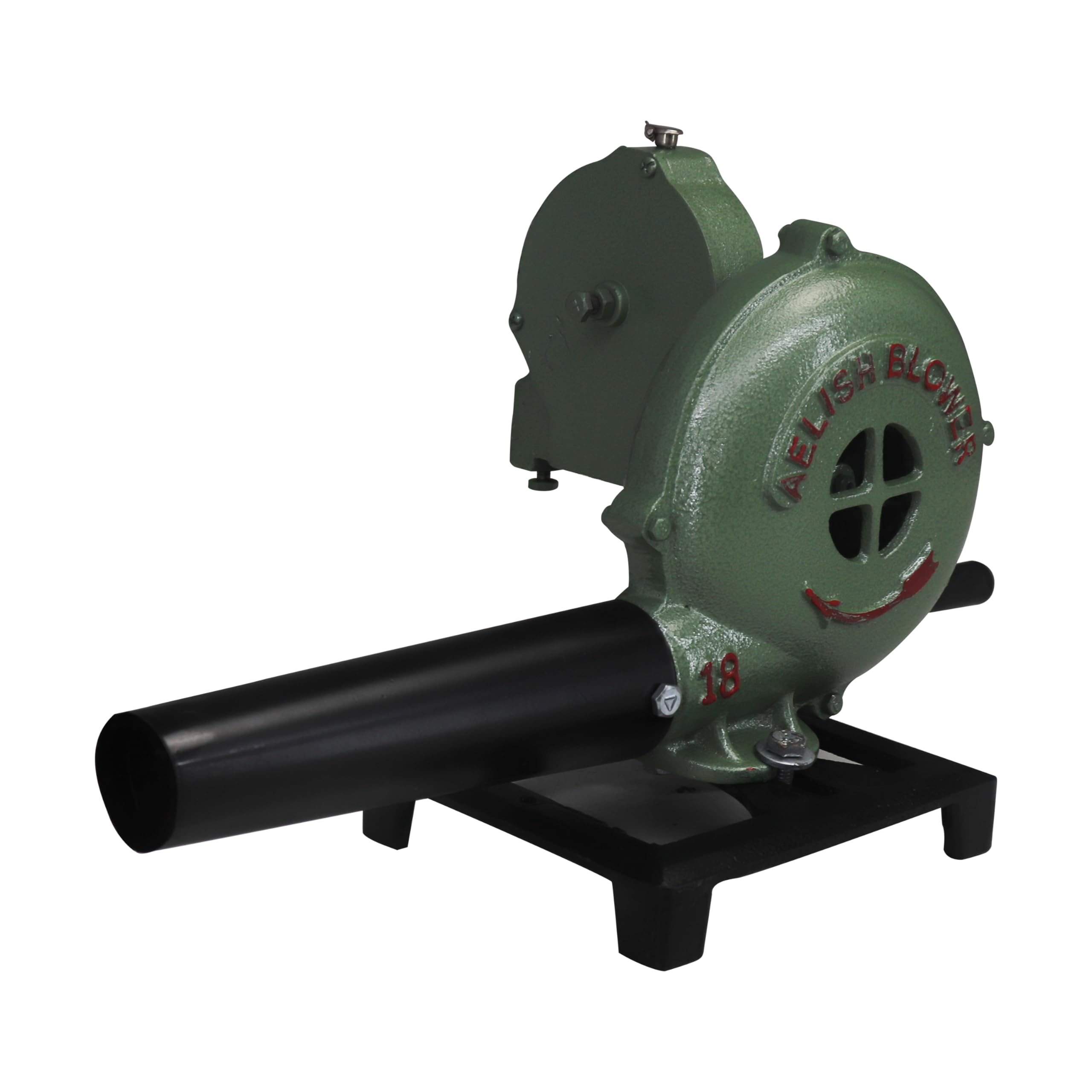 SIMOND STORE Hand Crank Blacksmithing Forge Blower, Cast Aluminum Manual Mini Blower for Farrier Blacksmith Coal Forge Firepot BBQ Outdoor Cooking Camping