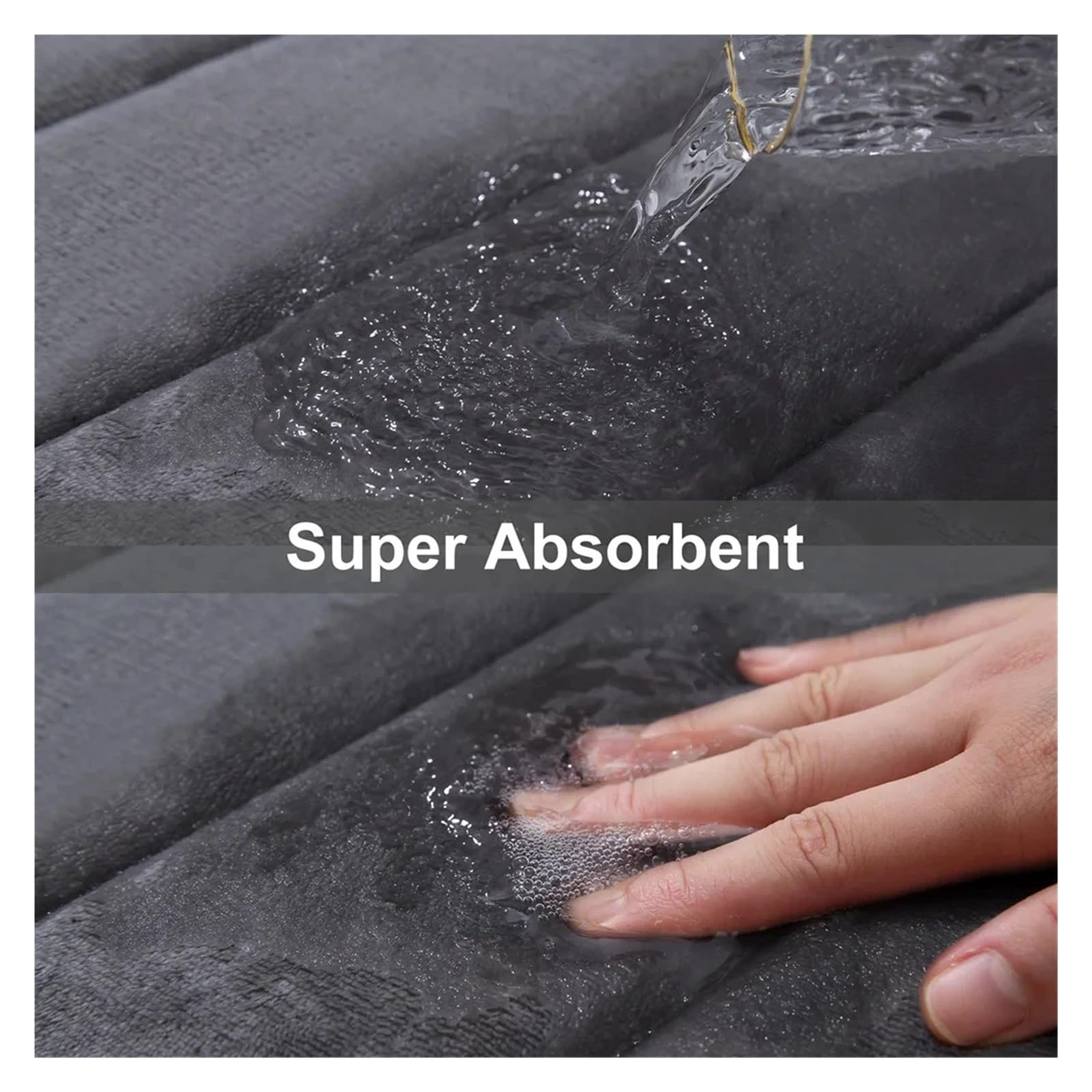 Alfombra Bañera Antideslizante Alfombra de baño de espuma viscoelástica, alfombra absorbente for baño, alfombra for ducha, alfombra de suelo de terciopelo Coral blando, decoración del hogar, esteras a