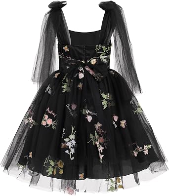 Baby Flower Girl Dress Toddler Summer Floral Tulle Tutu Kid Birthday Cake Smash Outfit Formal Wedding Prom Dresses