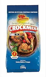 Mistura Farinha Para Empanar Assados e Grelhados Sem Glúten 250g Crockmix