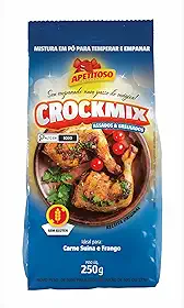 Mistura Farinha Para Empanar Assados e Grelhados Sem Glúten 250g Crockmix