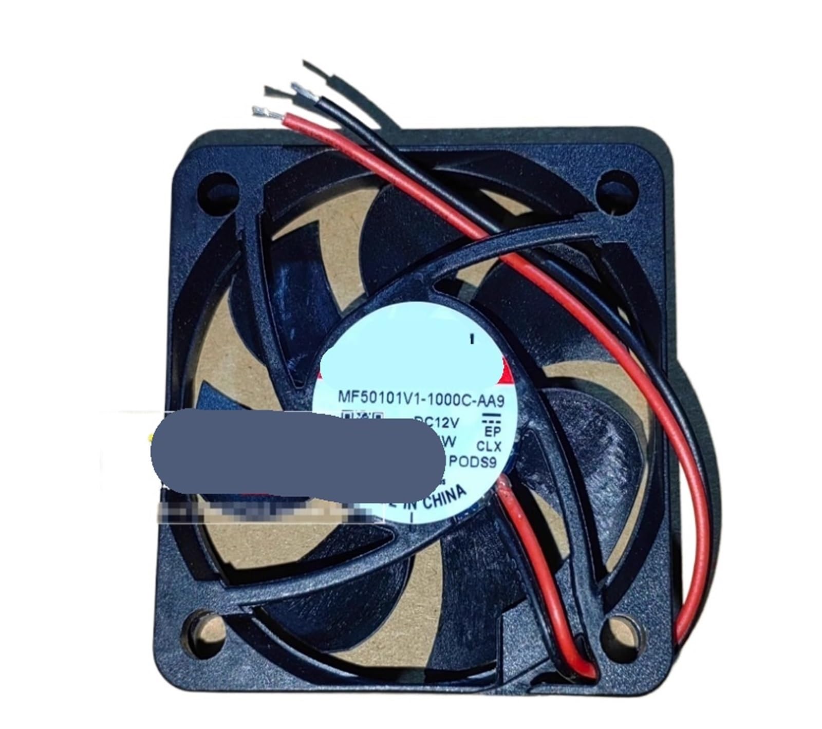 Ventilador de refrigeración MF50101V1-1000C-AA9 de 12 V CC, 0,84 W y 2 cables para electrónica