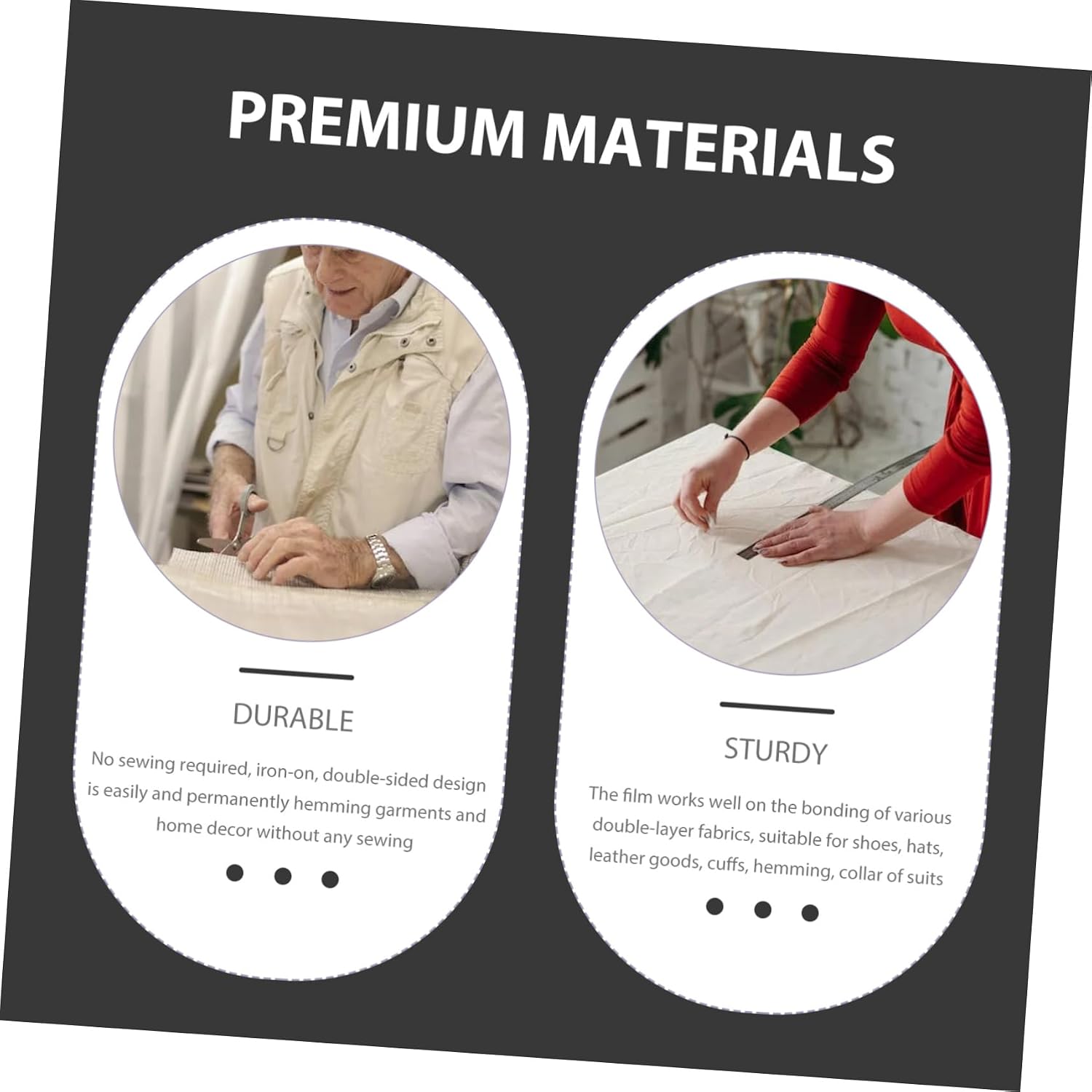 LIFKOME 1.1m Fusible Fleece Interfacing for Bags Professional Adhesive Interlining Cloth Suitable for Purse Embroidery Applique Thread Stretching