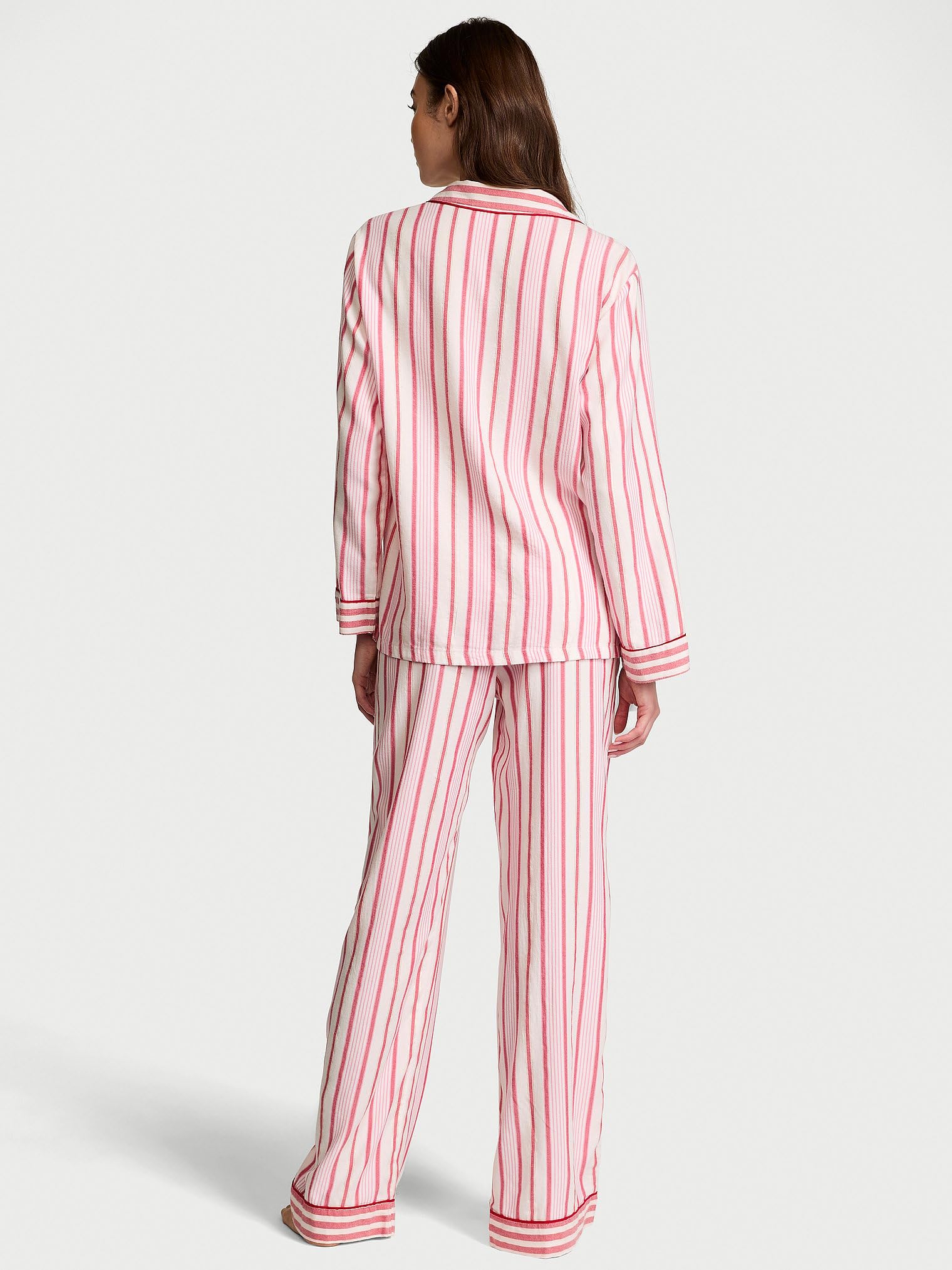 Long Sleeve Victoria Secret Pink Striped Pajamas Victoria's Secret