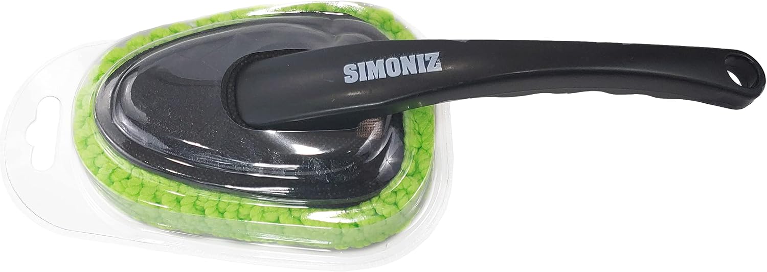 Simoniz 13” Detailers Microfiber Auto Duster - Dusting Wand Cleans, Dries & Polishes – Safe for All Interior or Exterior Surfaces - Great for Cars, Trucks, SUVs, Boats, RVs & Bikes or Home Cleaning