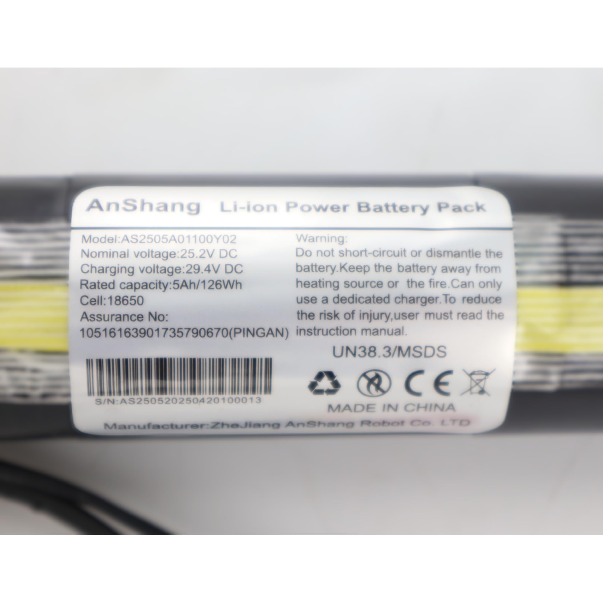 UrbanGlide Batterie 25V 5A 62SBLACK- Piece Trottinette élèctrique