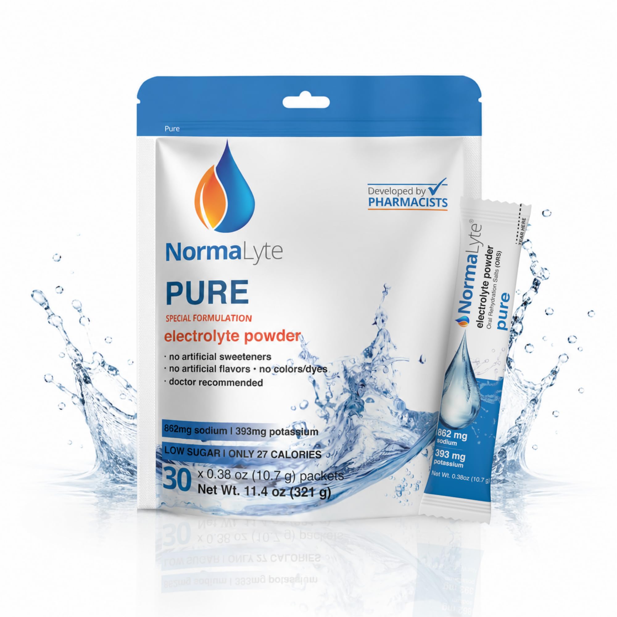 NormaLyte Pure Unflavored Electrolyte Powder
