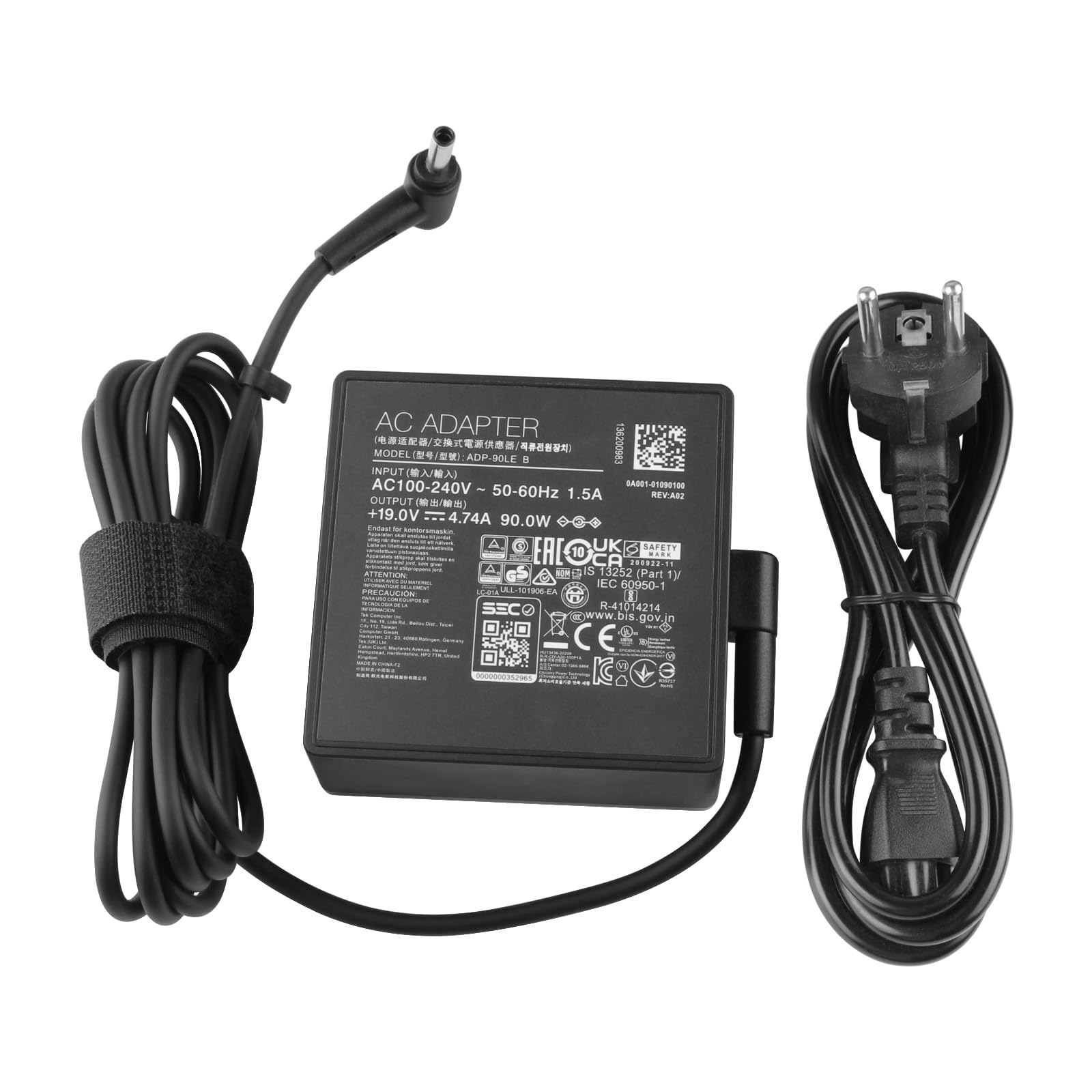 90W Cargador para Msi adp-90le d Modern 14 15 b11sb b11sbl b11sbu a11sb a11sb b11sbu a11sb a11sbl B13m Modern 14 H 15 H Commercial 14 H a12mg a13mg ms-14l1 ms-15h4 Summit E14 E15