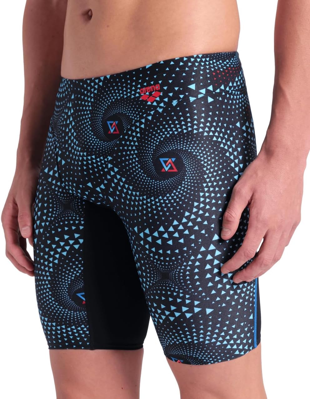 Arena Mens Arena Fireflow Performance Men's Swim Jammer Sports Knee-Length Swimsuit