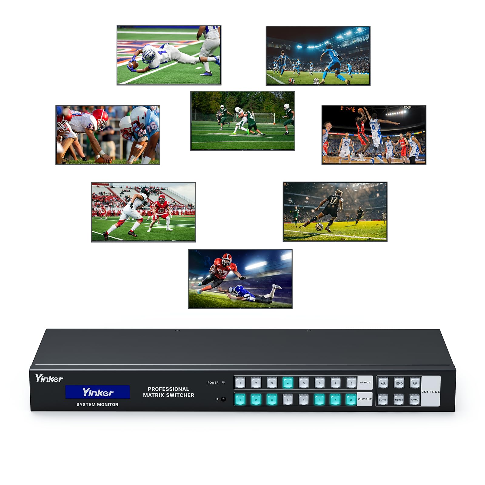 Yinker 8x8 HDMI Matrix