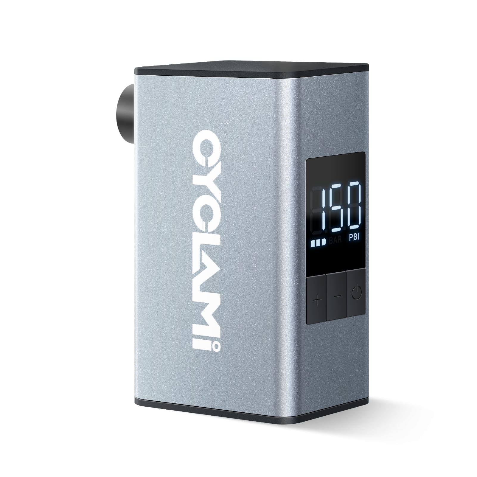 A3MAX Mini Elektrische Fahrradpumpe mit 150 PSI, USB-C Wiederaufladbar, Kompakte Luftpumpe für Presta- und Schrader-Ventile, Ideal für Bälle & Aufblasartikel