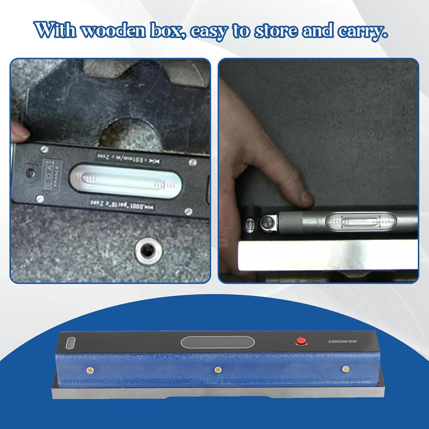 12 Inch Precision Level Accuracy 0.0002 Per 10 Inch Machinist Tool Used to Test the Horizontal Position of Equipment and Flatness