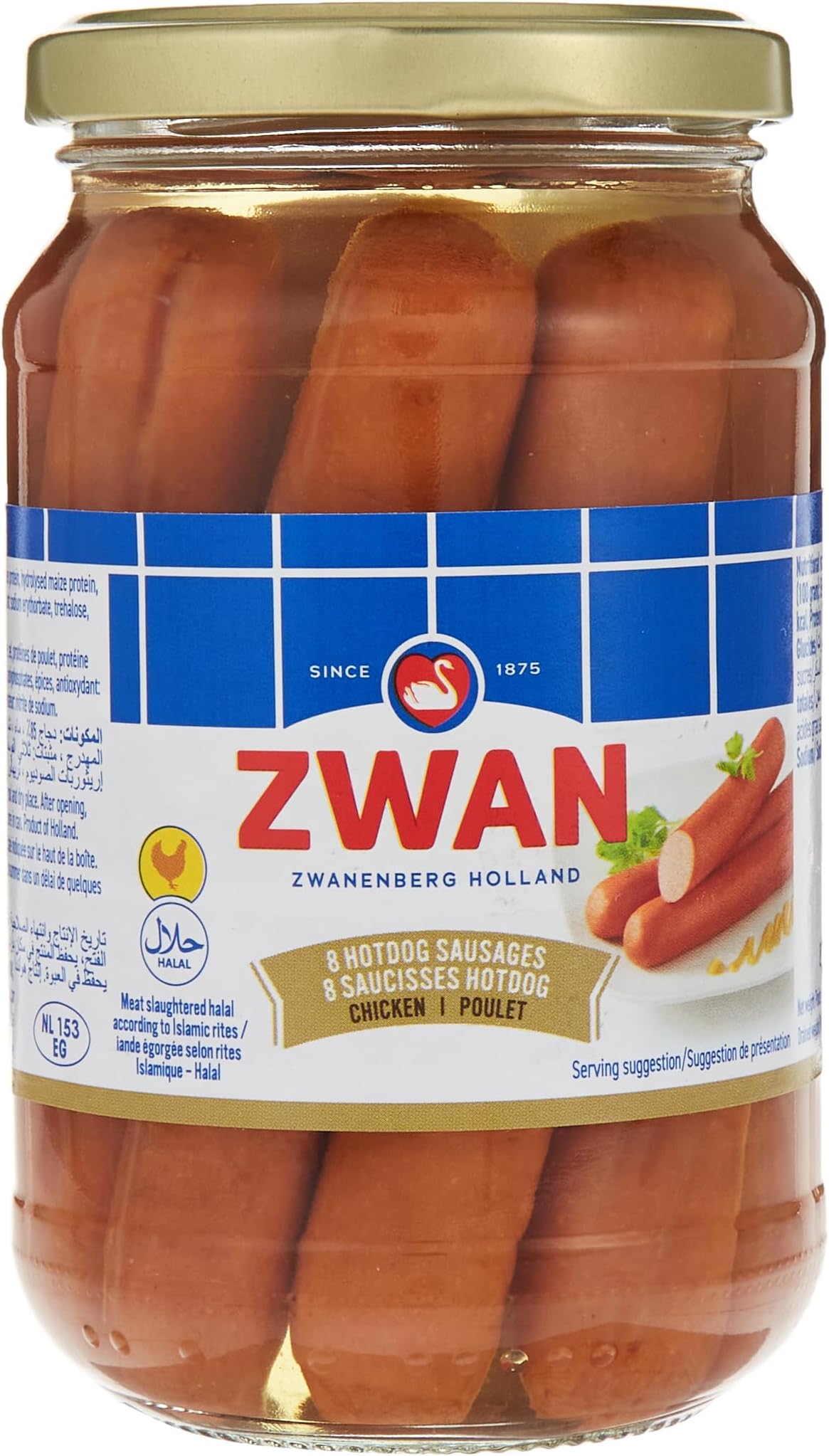 Hot Dog Chicken in Glass Jar 270 g