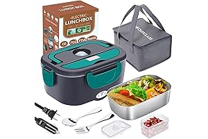 Portable Electric Lunch Box Charger: Heat N' Eat On-the-Go