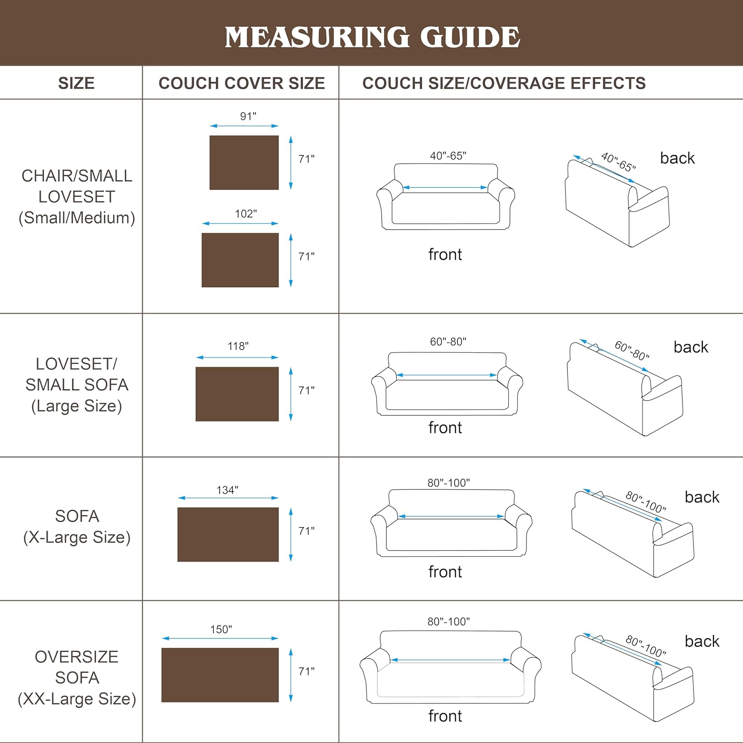 Waterproof Recliner Chair Covers, Anti-Slip Reclining Chair Covers, Pet-Friendly, Washable, Durable and Breathable Couch Covers – Reversible Design for Sofa Protection(71x71in/Light Grey) - Image 5