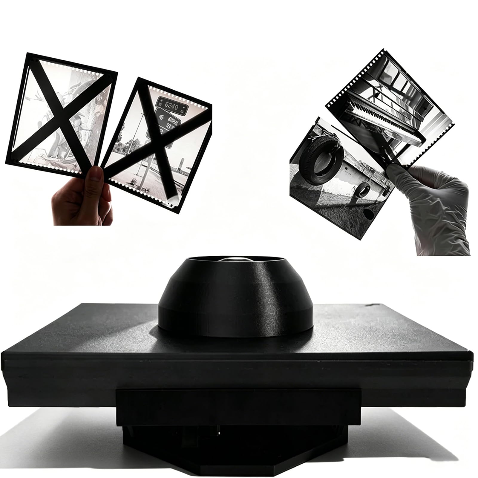 Bandeja de revelado automático con agitación para películas de 4x5 5x7 y 8x10 pulgadas