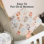 2 Paquet de draps en coton pour bébés garçons filles, 28:00x 52” Ultra Cozy & Tables de lit pour bébés et bébés pour bébés, animaux des bois