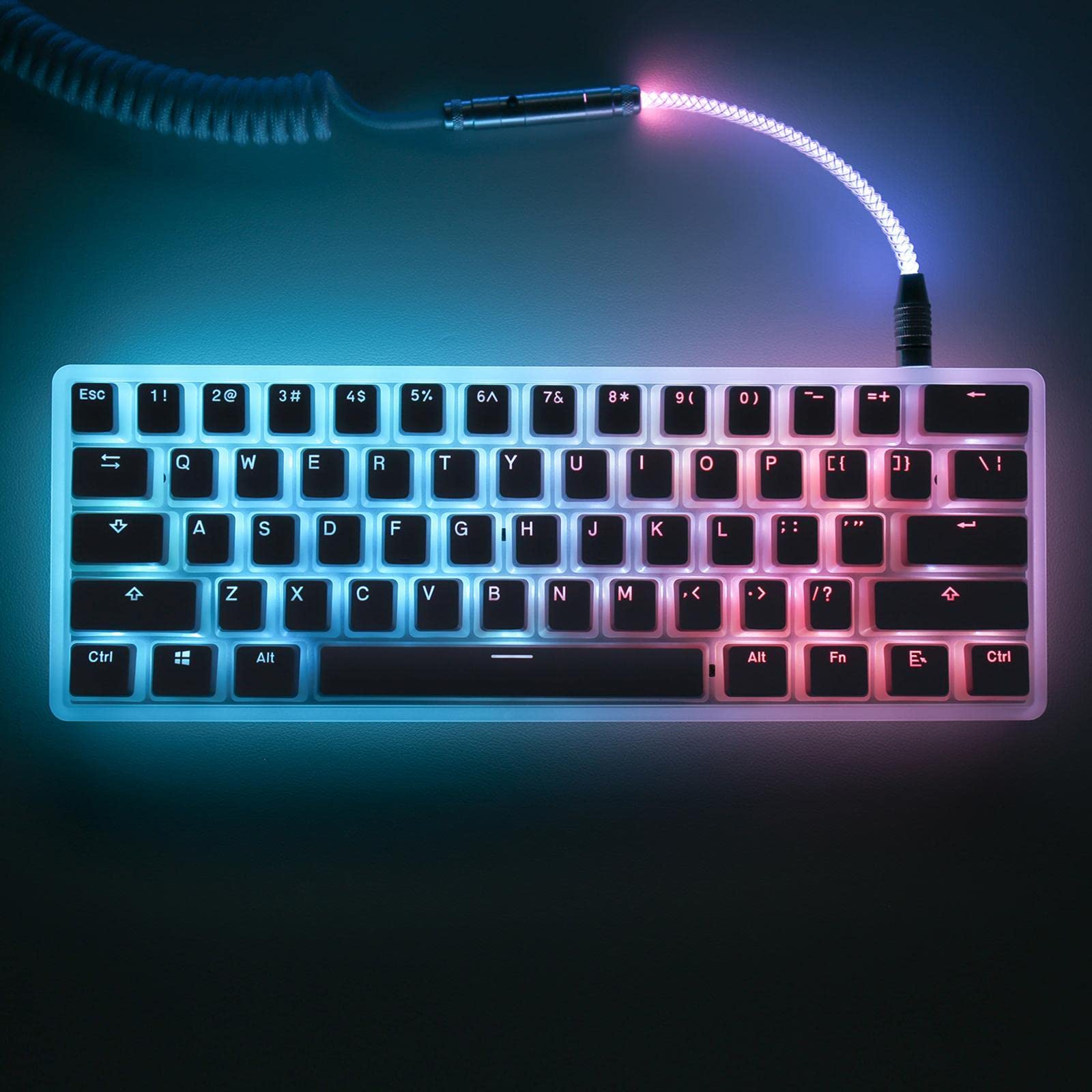 Keycaps Pudding Pbt 121 Pièces Bleu