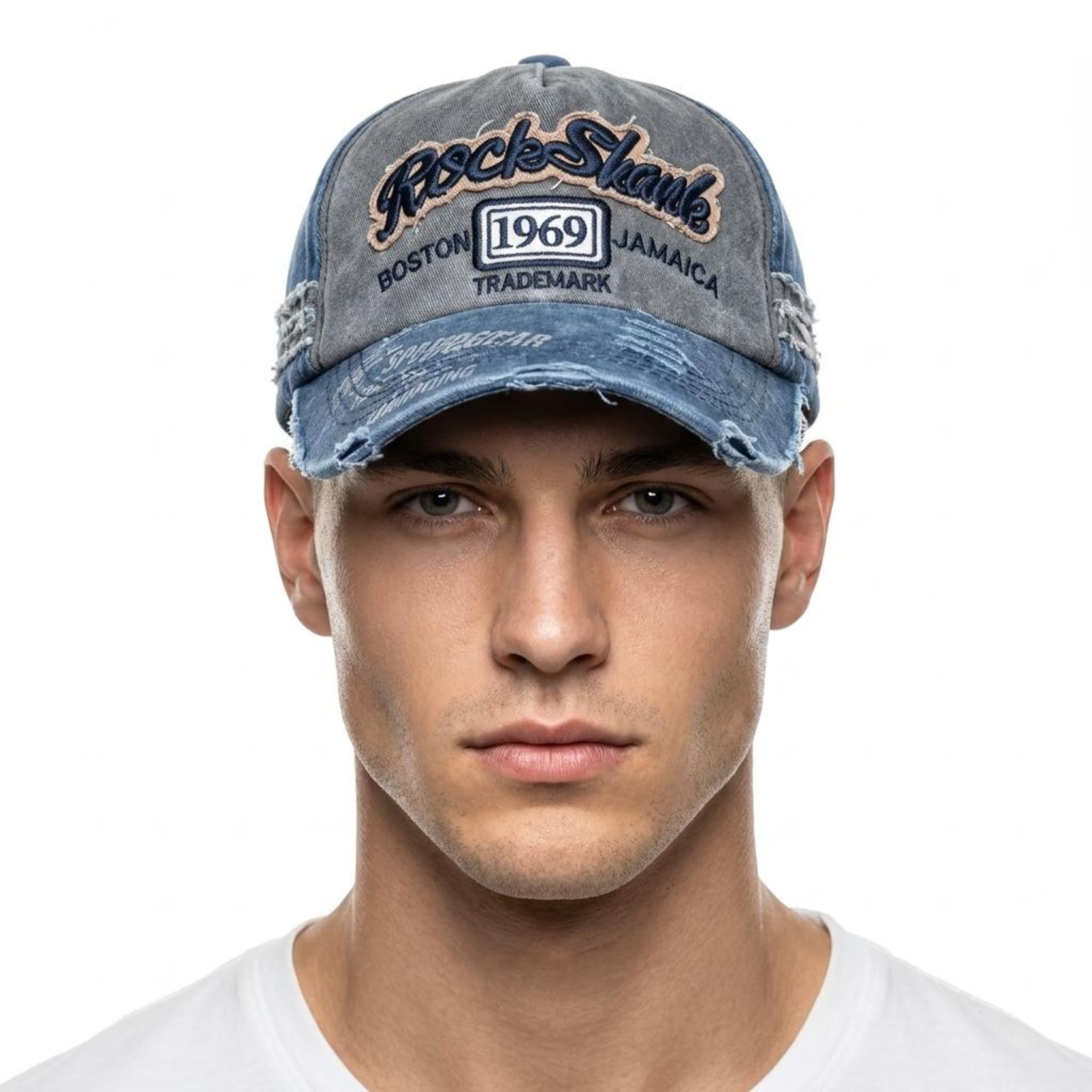 Baseball Cap for Men & Women | Unisex Vintage Distressed Denim Washed Cotton Adjustable Sports Cap | Stylish Retro Outdoor Sun Protection Hat for Boys, Girls & Adults-image-19