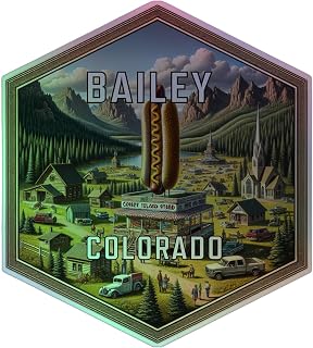 Bailey Colorado Holographic Souvenir Vinyl Decal Sticker 2-Inch
